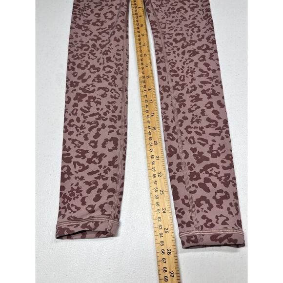 Athleta Elation Ultra High Rise Tight Purple Leopard Size XXS - Picture 6 of 7